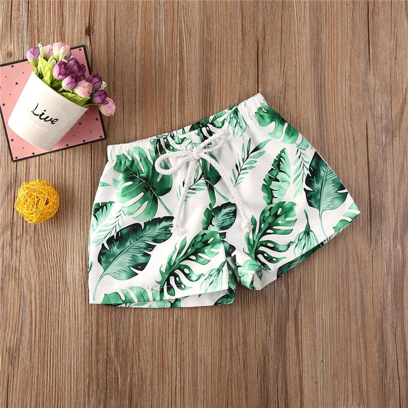Tropical Print Baby Boys' Beach Shorts