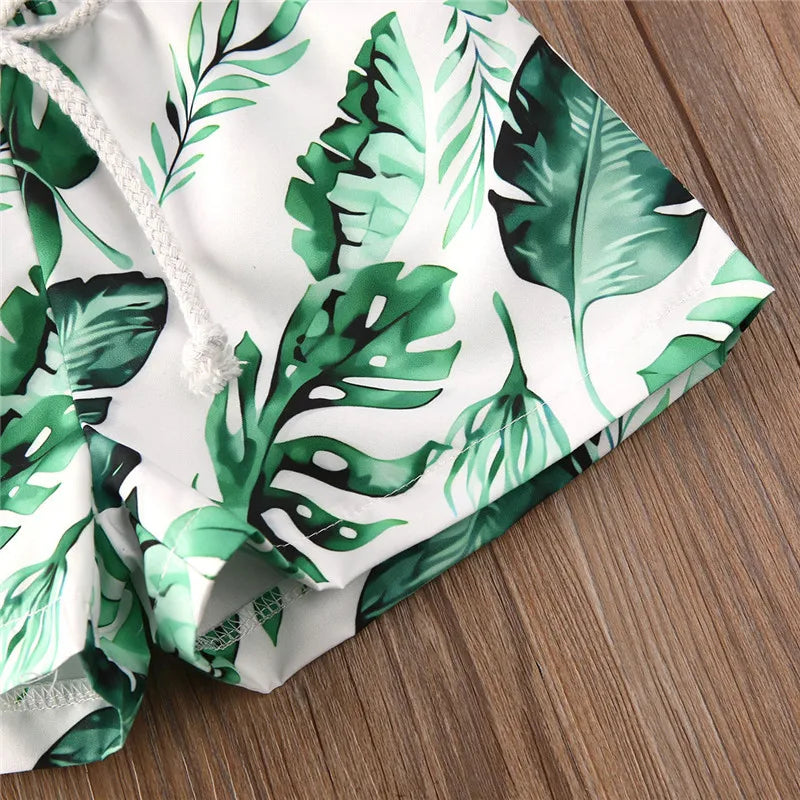 Tropical Print Baby Boys' Beach Shorts