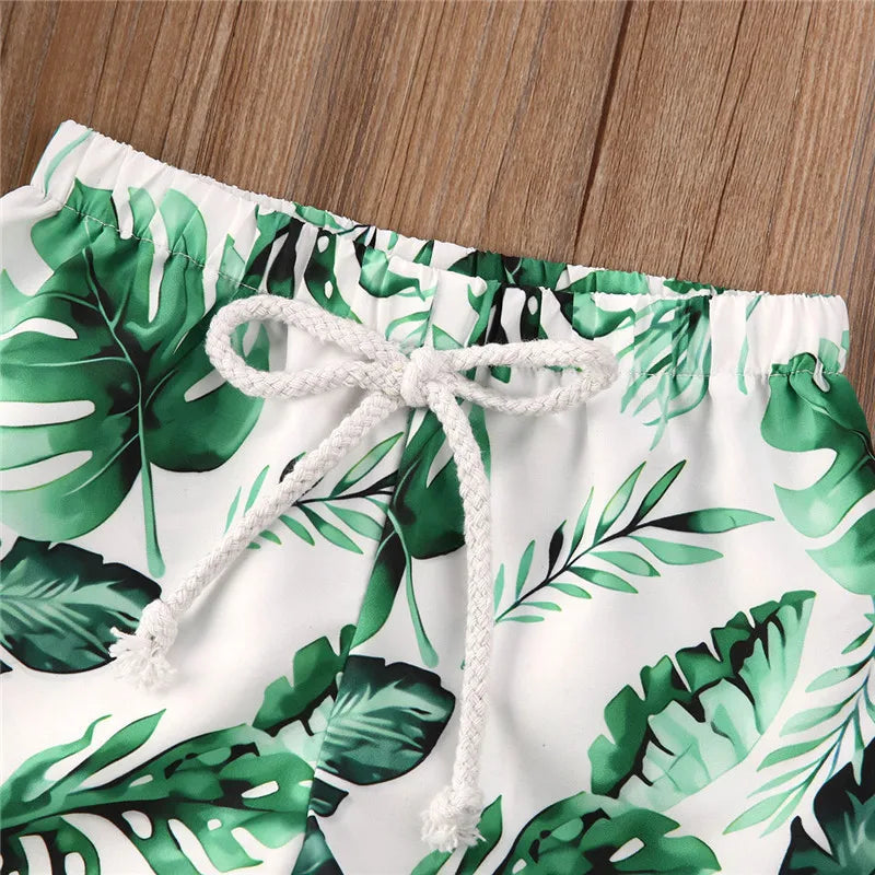 Tropical Print Baby Boys' Beach Shorts
