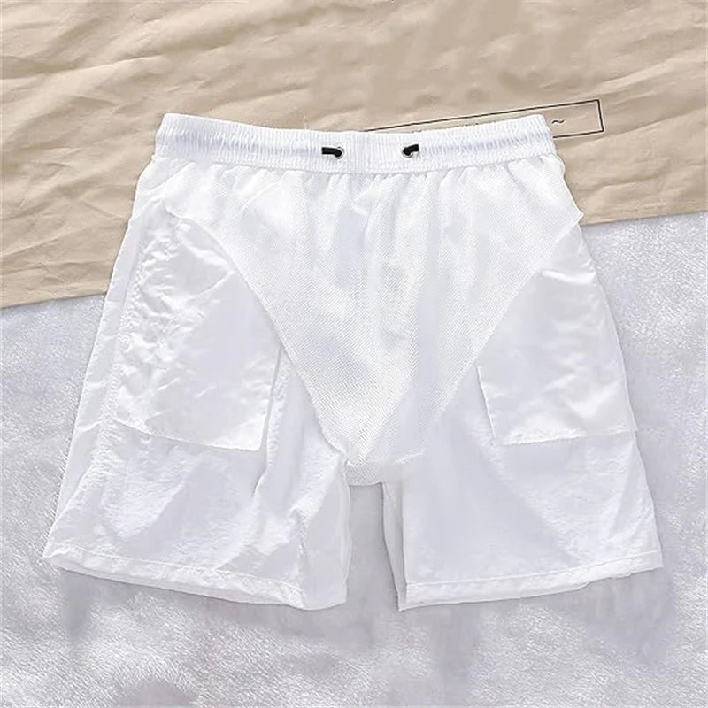 Men's Quick-Dry Swim Trunks with Pockets