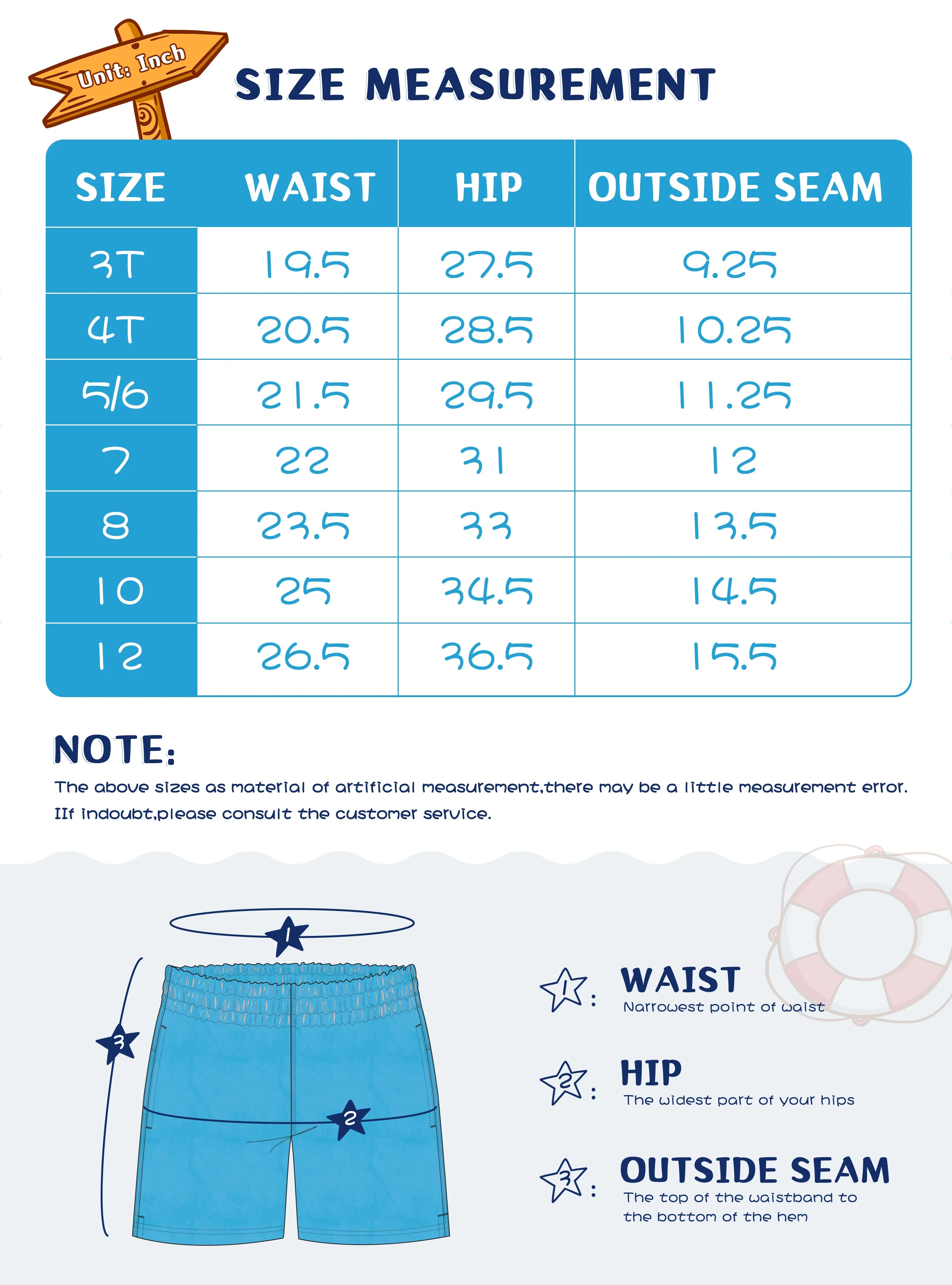 UPF 50+ Boys' Swim Trunks