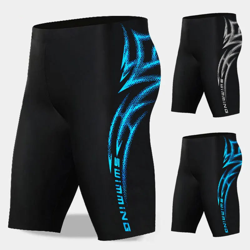 Quick-Dry Sexy Boxer Swim Trunks for Men