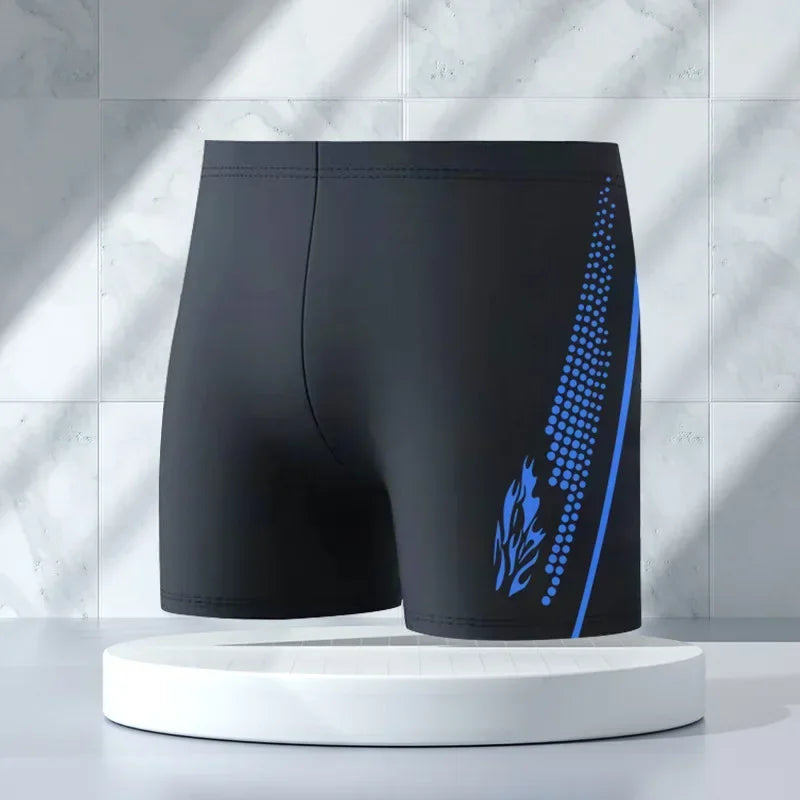 Men's High-waisted Breathable Swim Trunks