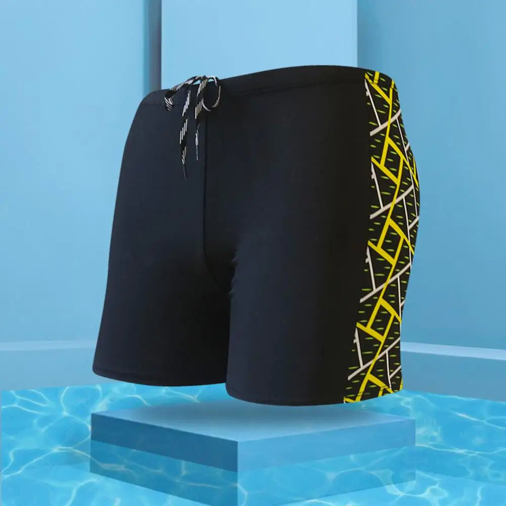 Men's Patterned Swim Trunks