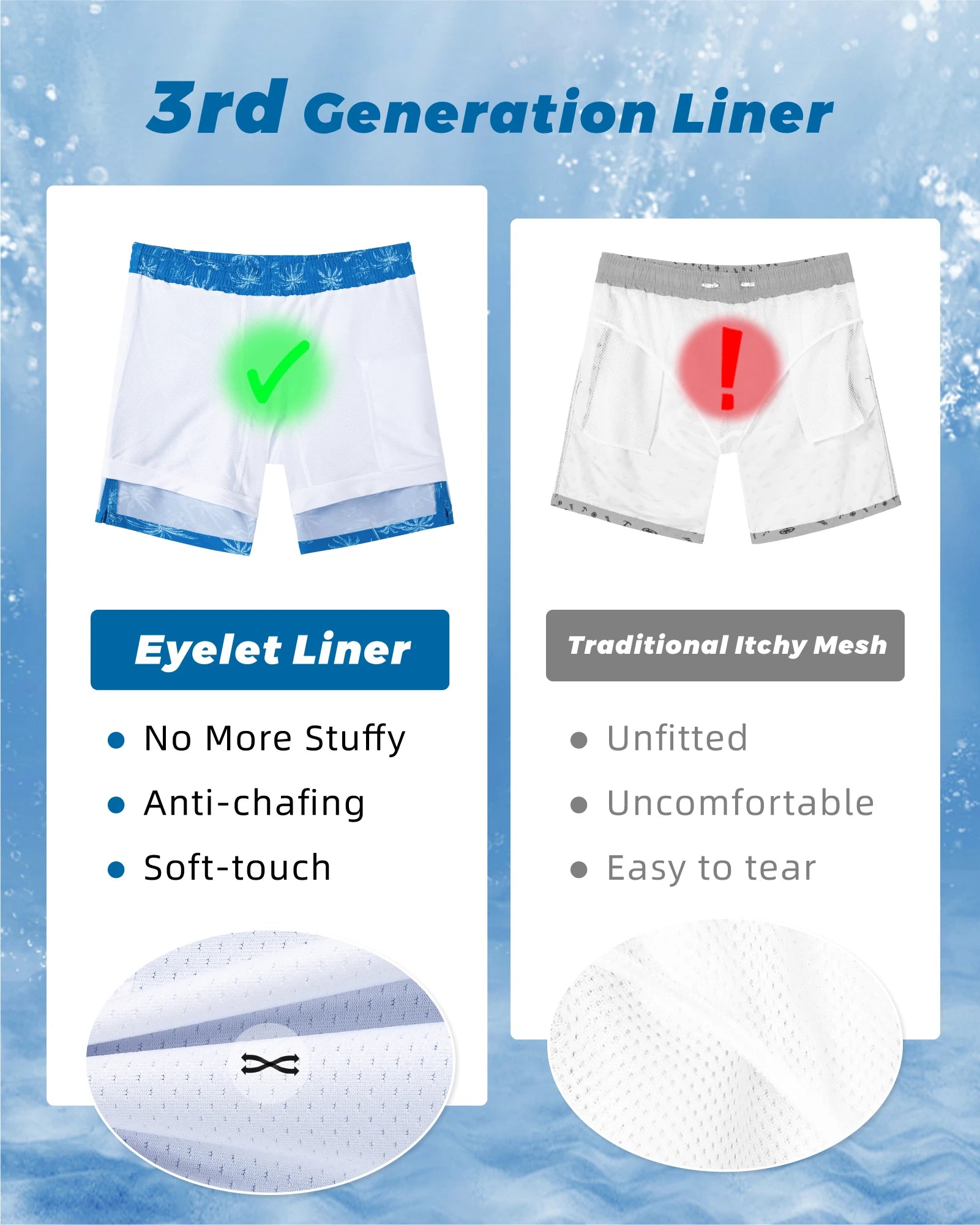 SURF CUZ Mens Swim Trunks