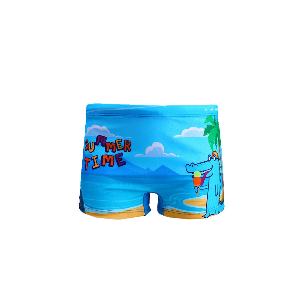 Children Cartoon Shark Swim Trunks