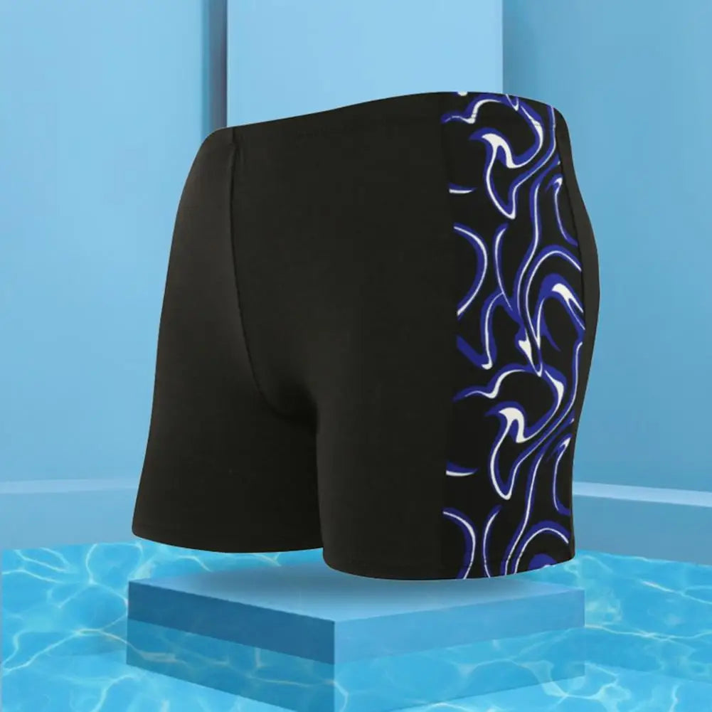 Men's Patterned Swim Trunks