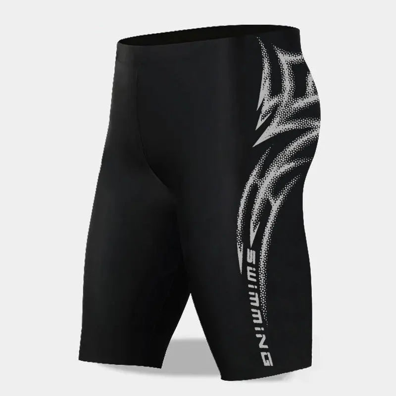 Quick-Dry Sexy Boxer Swim Trunks for Men
