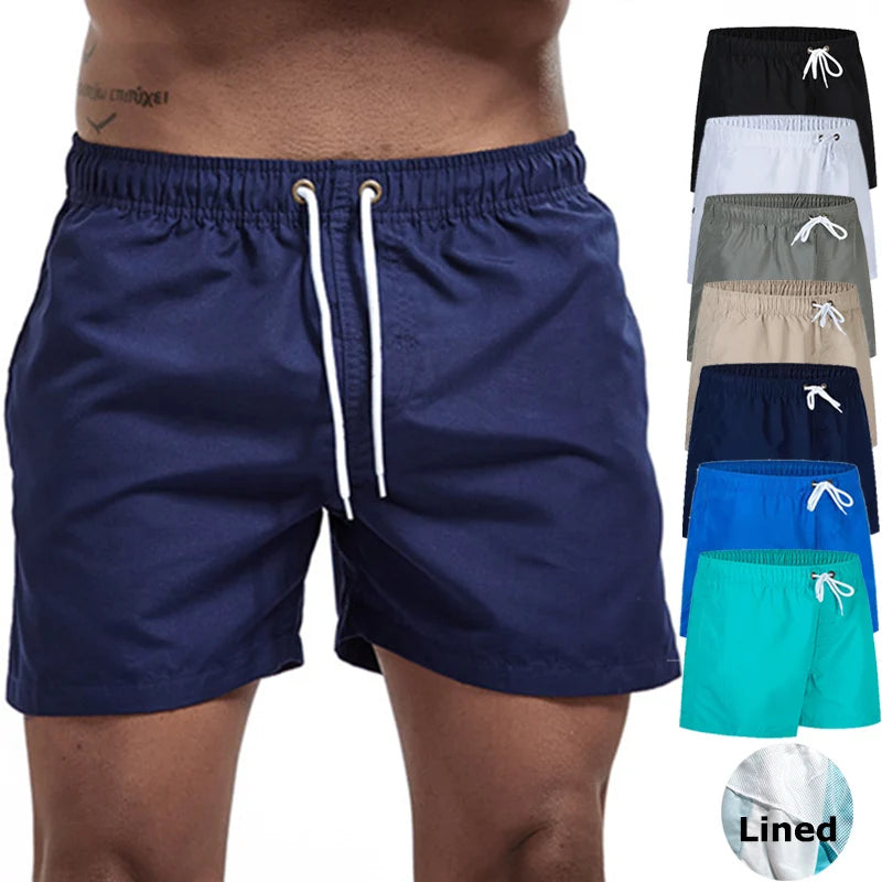 Men's Quick-Dry Swim Trunks with Pockets