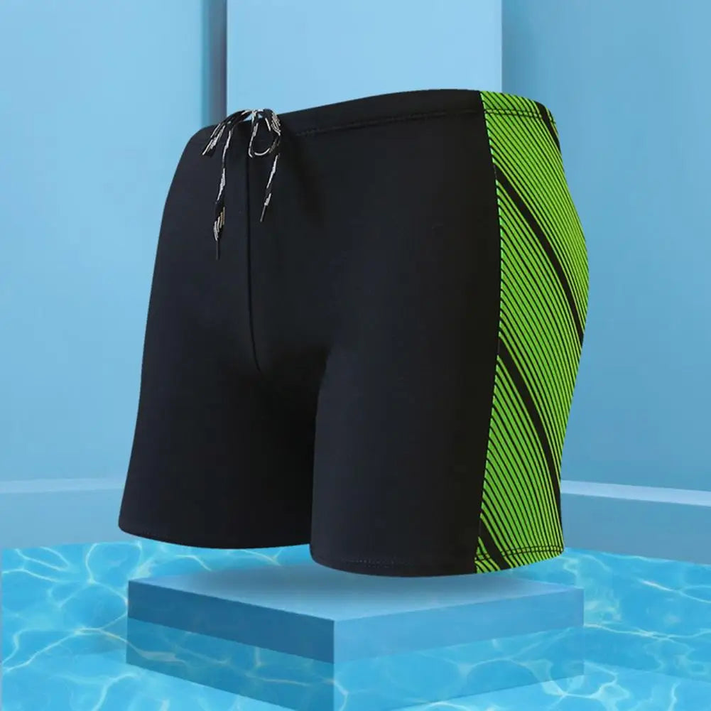 Men's Patterned Swim Trunks