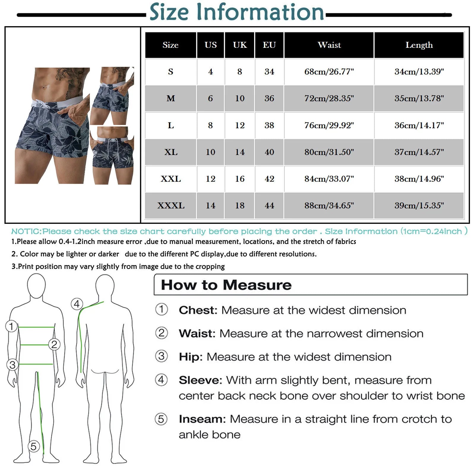 Mens Swim Trunk