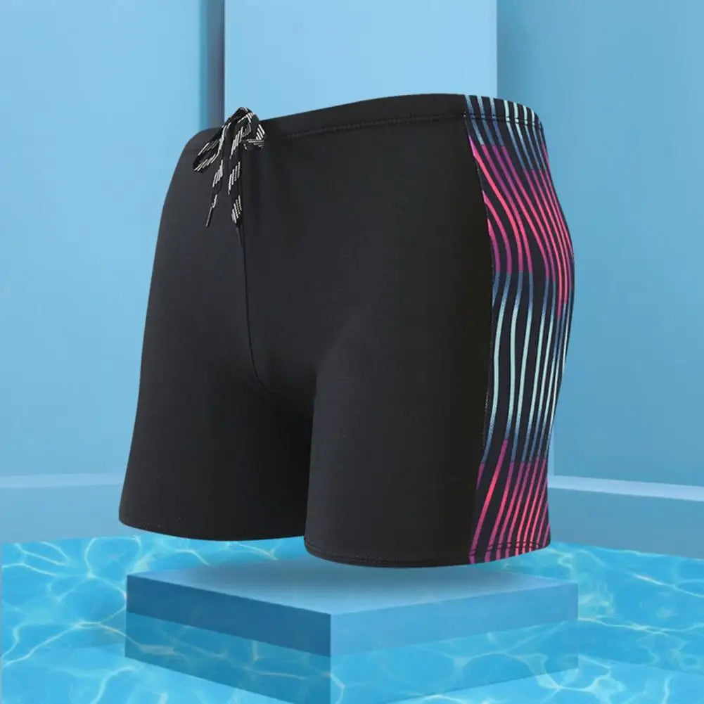 Men's Patterned Swim Trunks